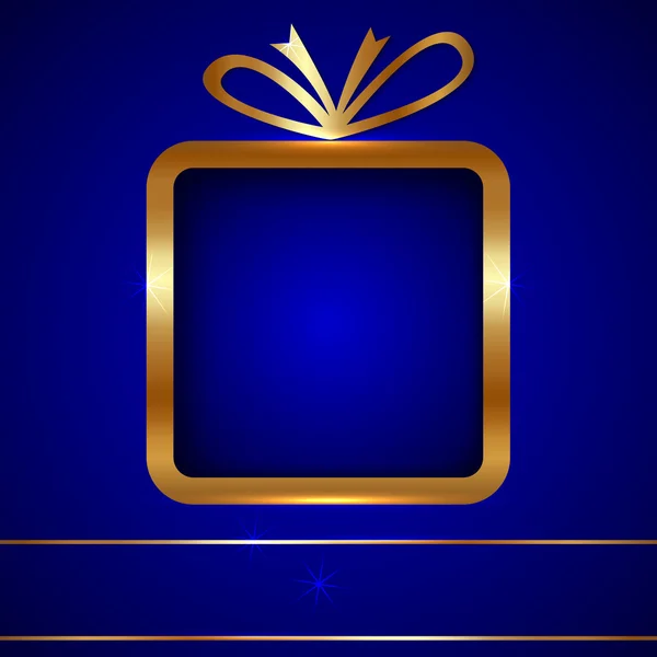 Carte de vœux de Noël vectorielle avec cadeau — Image vectorielle