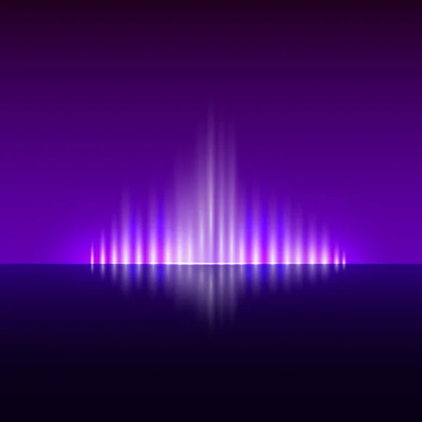 Векторный абстрактный темно-фиолетовый фон с пламенем — стоковый вектор