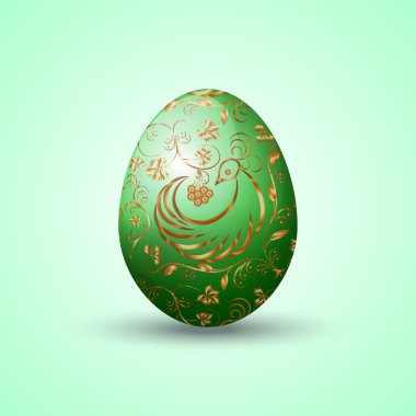 Vector illustration of painted Eastern egg clipart