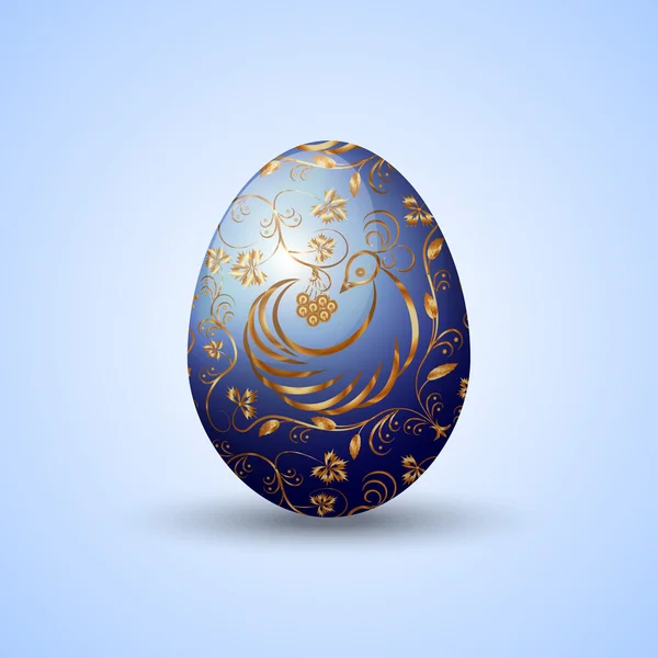 Vector illustration of painted Eastern egg — Stock Vector