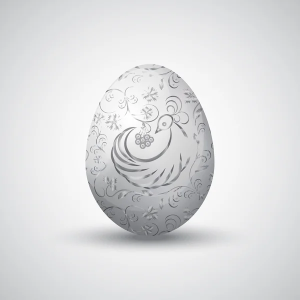 Векторная иллюстрация окрашенного восточного яйца — стоковый вектор