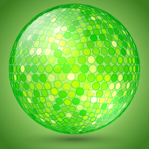 Vector abstracto brillante bola de cristal — Vector de stock