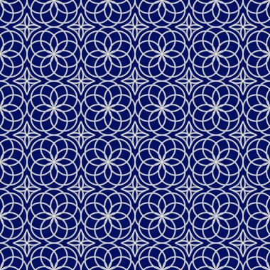 etnik süs vektör soyut geometrik gümüş desen