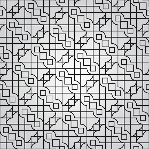 ベクトル抽象的な幾何学的モノクロ民族飾り — ストックベクタ