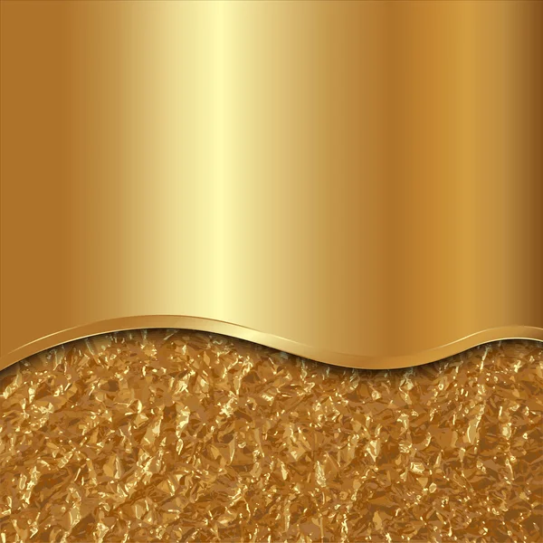 Vector abstracto fondo de oro con curva y lámina Vector De Stock