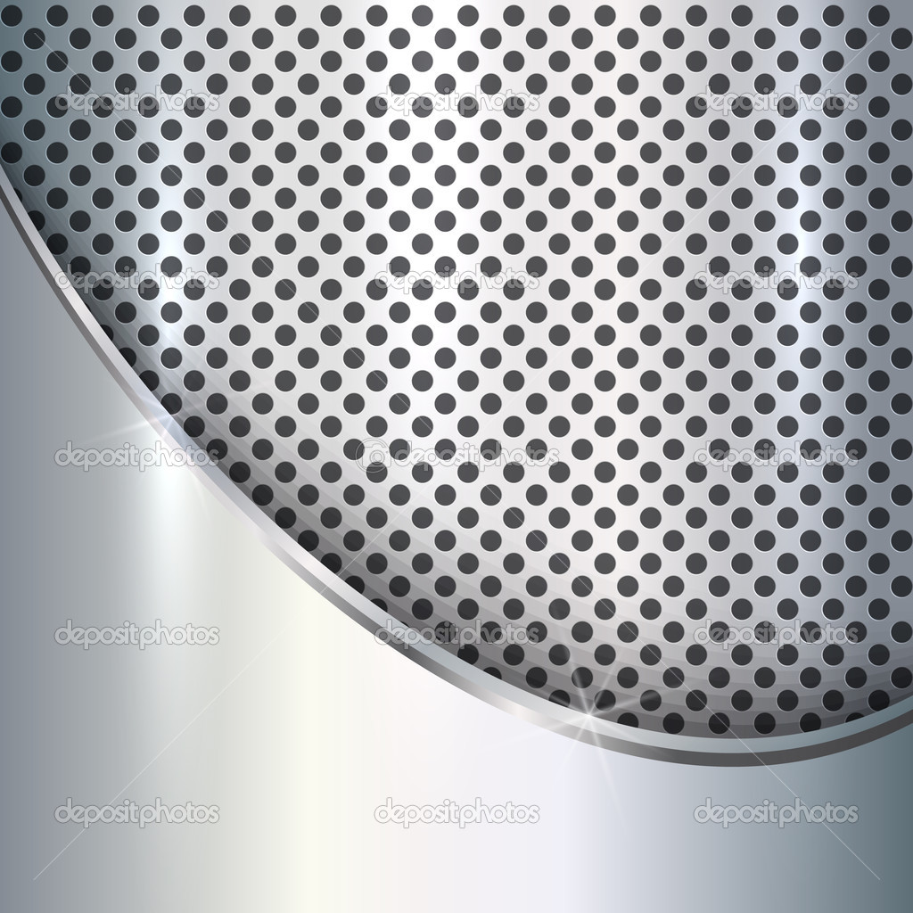 Vector metallic silver background