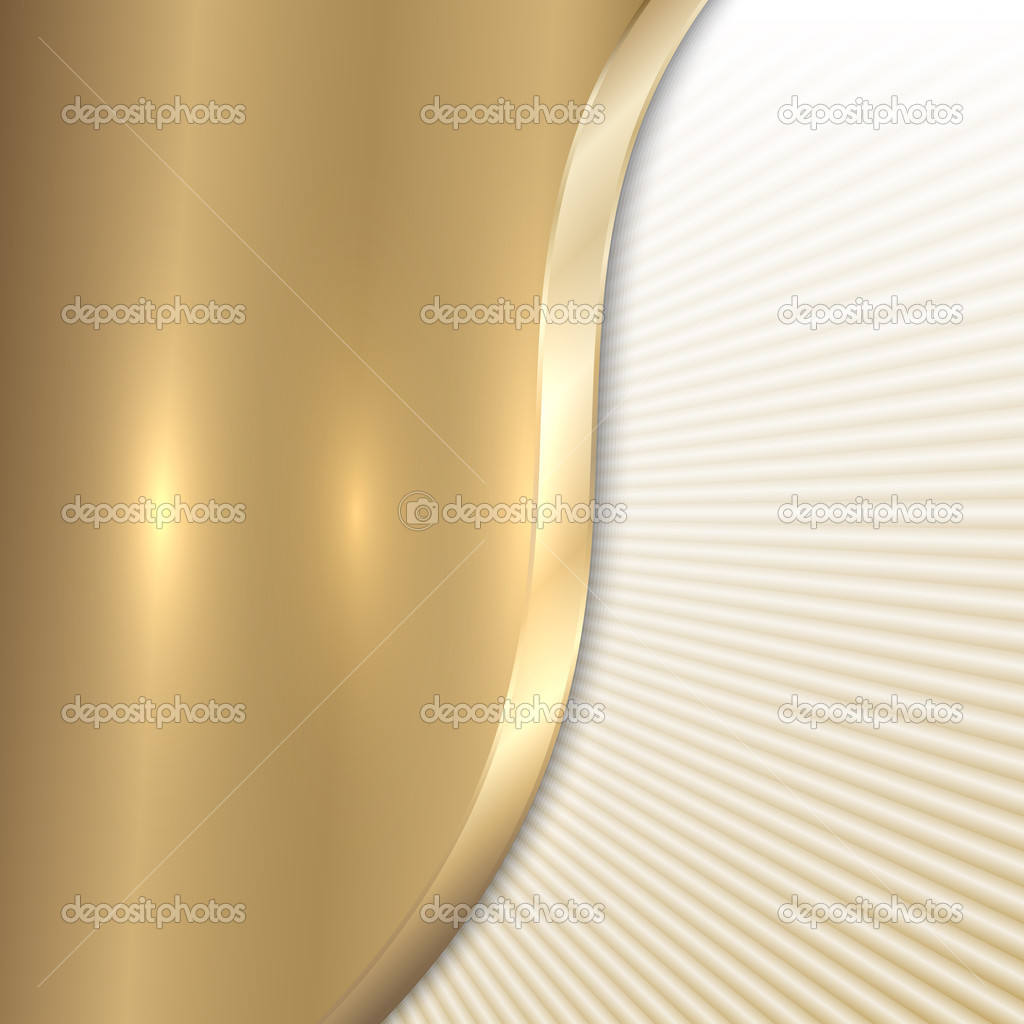 Vector abstract metal beige background with curve and lines
