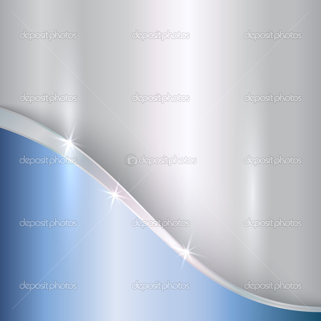 Vector abstract precious metallic background with curves