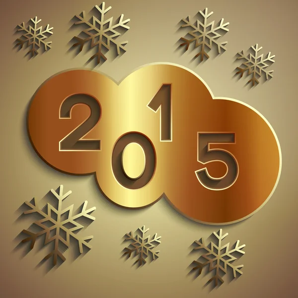 Vektor-abstrakte Kreise für das neue Jahr 2015 — Stockvektor
