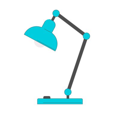 Masa lambası. Bir parça iç mekan..