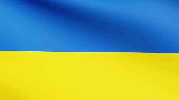 Прапор України махає. Тло. — стокове фото