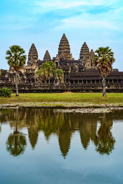 Kambodja Siem Reap Provinsen Angkor Wat Temple City Och Dess — Stockfoto