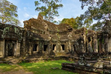 Kamboçya. Siem Reap Eyaleti. Angkor arkeoloji parkı. Banteay Kdei Tapınağının eski kalıntıları