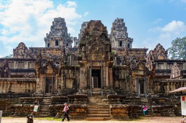 Kamboçya. Siem Reap. Angkor arkeoloji parkı. Ta Keo Hindu Tapınağı