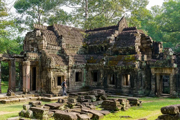 Kambodja Siem Reap Provinsen Angkors Arkeologiska Park Gamla Ruinerna Banteay — Stockfoto