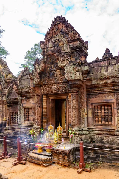 Kambodja Siem Reap Provinsen Angkors Arkeologiska Park Banteay Srei 10Th — Stockfoto