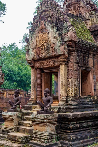 Camboya Provincia Siem Reap Parque Arqueológico Angkor Banteay Srei Templo — Foto de Stock