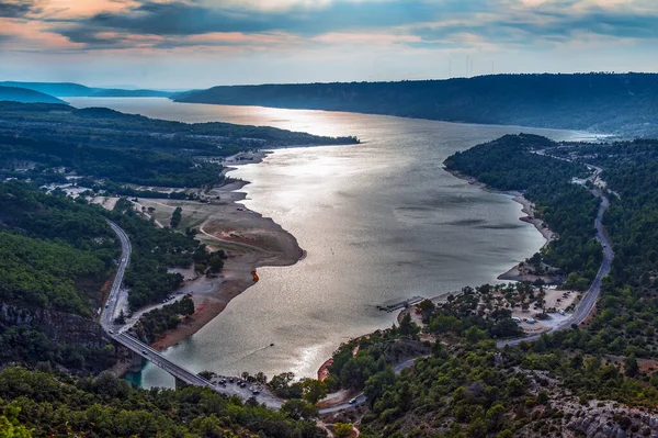 프랑스 Var Regional Natural Park Verdon Gorges Verdon 먼지가 — 스톡 사진