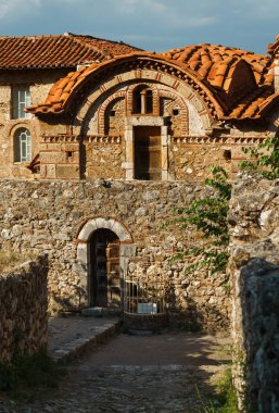 Church of Hagia Sofia in Mystras ancient town near Sparta, UNESCO world heritage archeological sight.