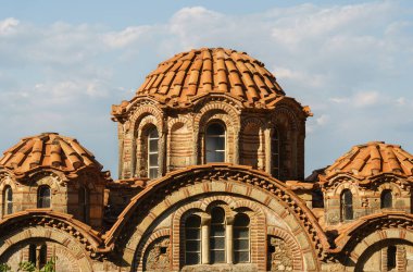 Church of Hagia Sofia in Mystras ancient town near Sparta, UNESCO world heritage archeological sight.