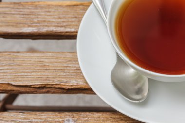 Bir fincan siyah çay.