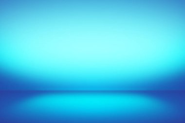 Arkaplan tasarımı ve ürününüzü görüntülemek için kullanılan mavi ışık gradyan arkaplan ve zemin