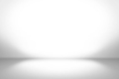 Arkaplan tasarımı ve ürününüzü göstermek için kullanılan gri ve beyaz oda gradyanı