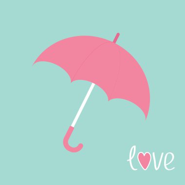 Pink şemsiye.