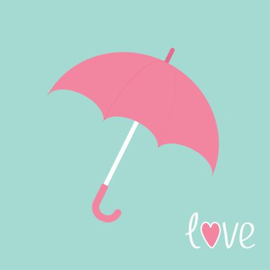Pink umbrella.