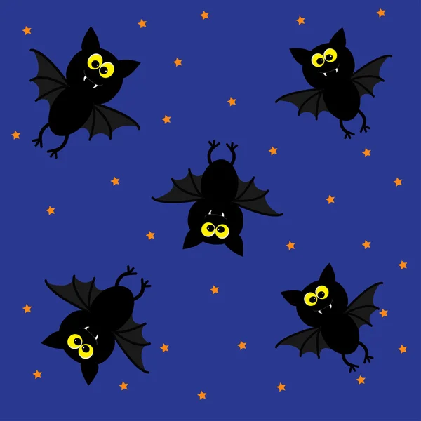 Lindos murciélagos . — Vector de stock