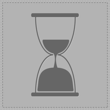 gri içinde kum kum saati.