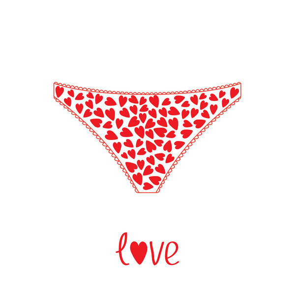 womens underwear panties with hearts.