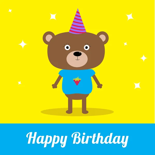 Happy Birthday party card. — Stock Vector