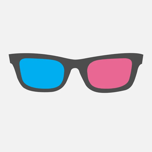 Ikona s 3D brýlemi — Stockový vektor