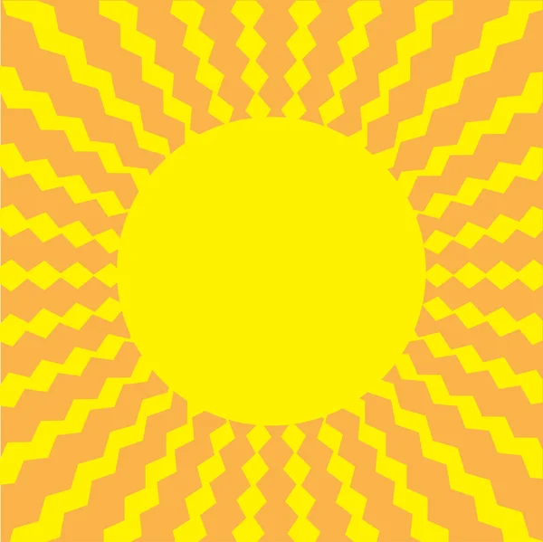 Sunburst with rhombus ray of light. — Stock Vector