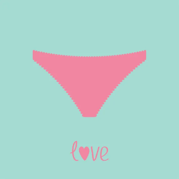 Pink underwear panties — Stock Vector