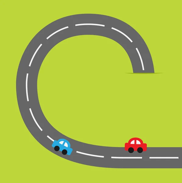 Road and cartoon cars — Stock Vector © worldofvector 48652955