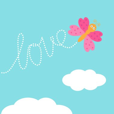 uçan kelebek böcek