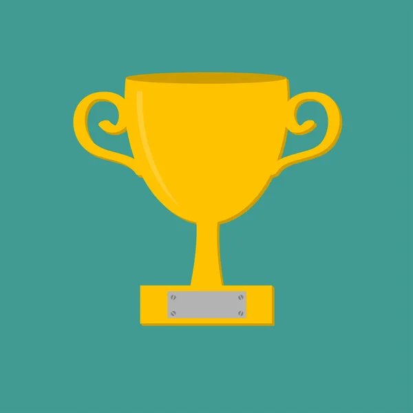 Vinnare gold cup trophy — Stock vektor