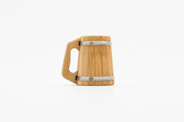 Vintage Wooden Beer Mug — Stock Photo, Image