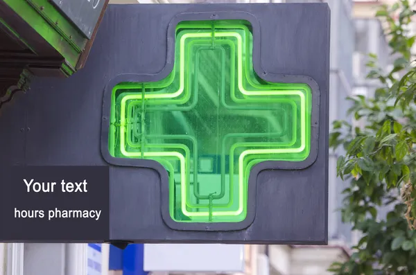 Pharmacy symbol to insert text