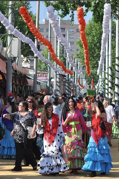 Sevilla, Spanien, april fair — Stockfoto