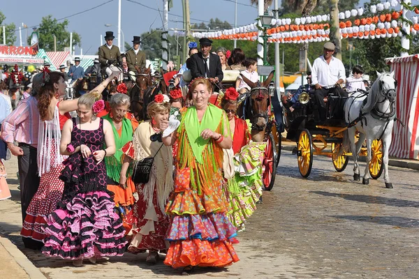 SEVILLE, ESPANHA, ABRIL FAIR — Fotografia de Stock