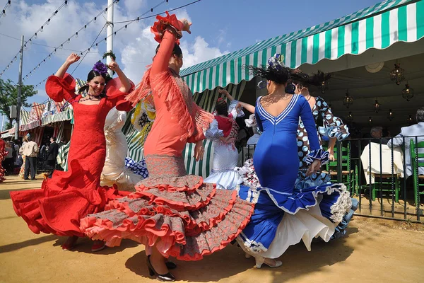 Sevilla, Spanje, april fair — Stockfoto