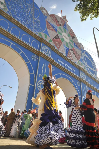 SEVILLE, ESPANHA, ABRIL FAIR — Fotografia de Stock