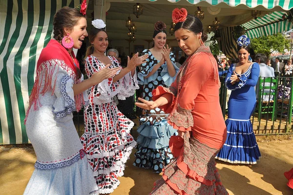 SEVILLE, ESPANHA, ABRIL FAIR — Fotografia de Stock