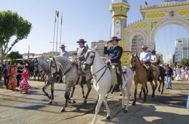 April Fair in Seville clipart