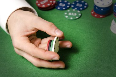 casino fişleri ile el