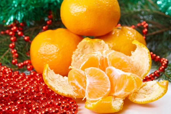 Boże Narodzenie mandarynka — Zdjęcie stockowe