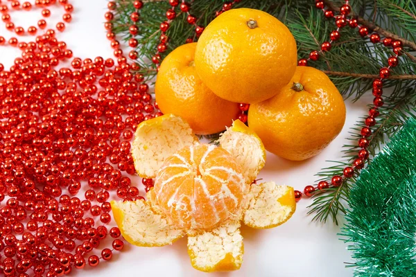 Kerstmis tangerine — Stockfoto